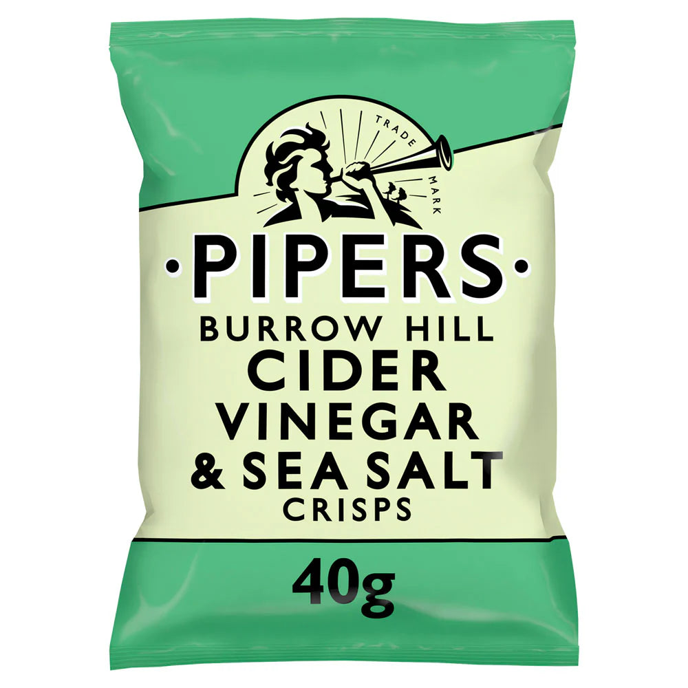 Pipers Cider Vinegar & Sea Salt | 24 x 40g
