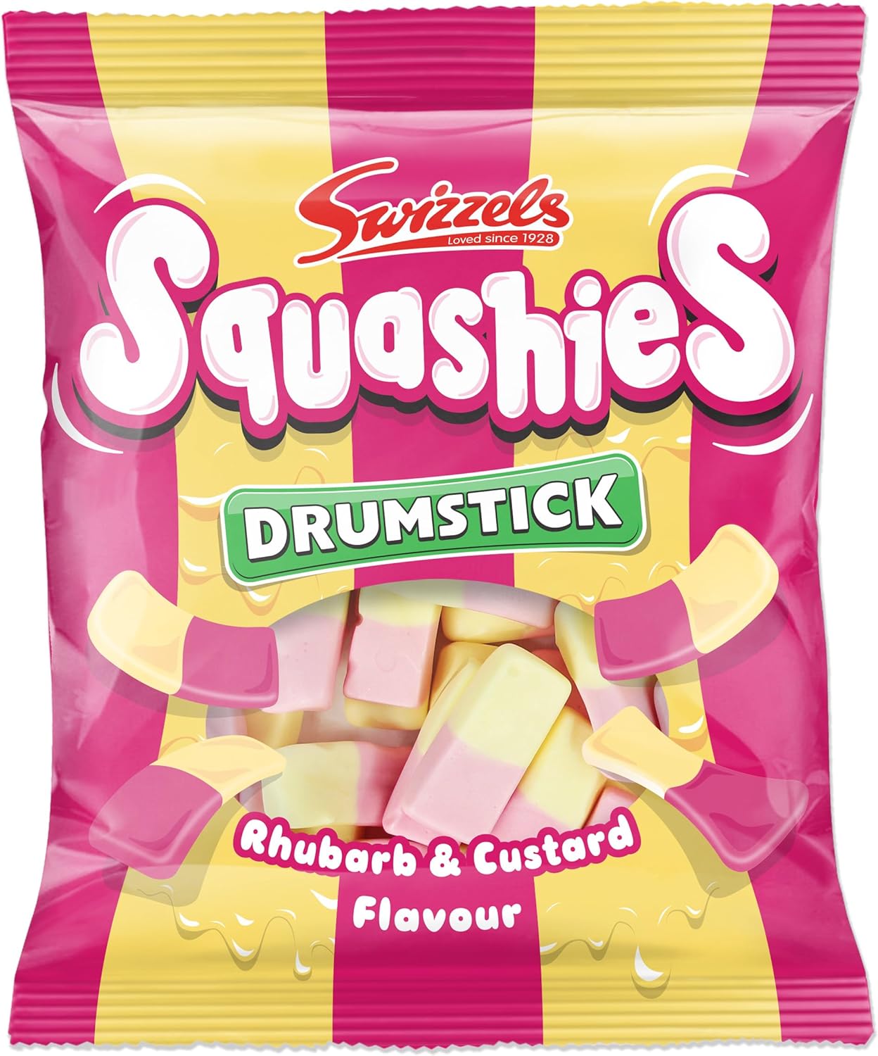 Squashies Rhubarb & Custard | 12 x 120g