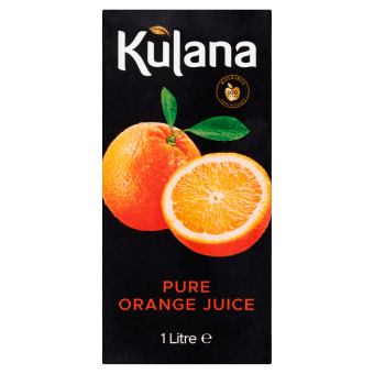 Kulana Orange Juice Pure | 12 x 1 Litre