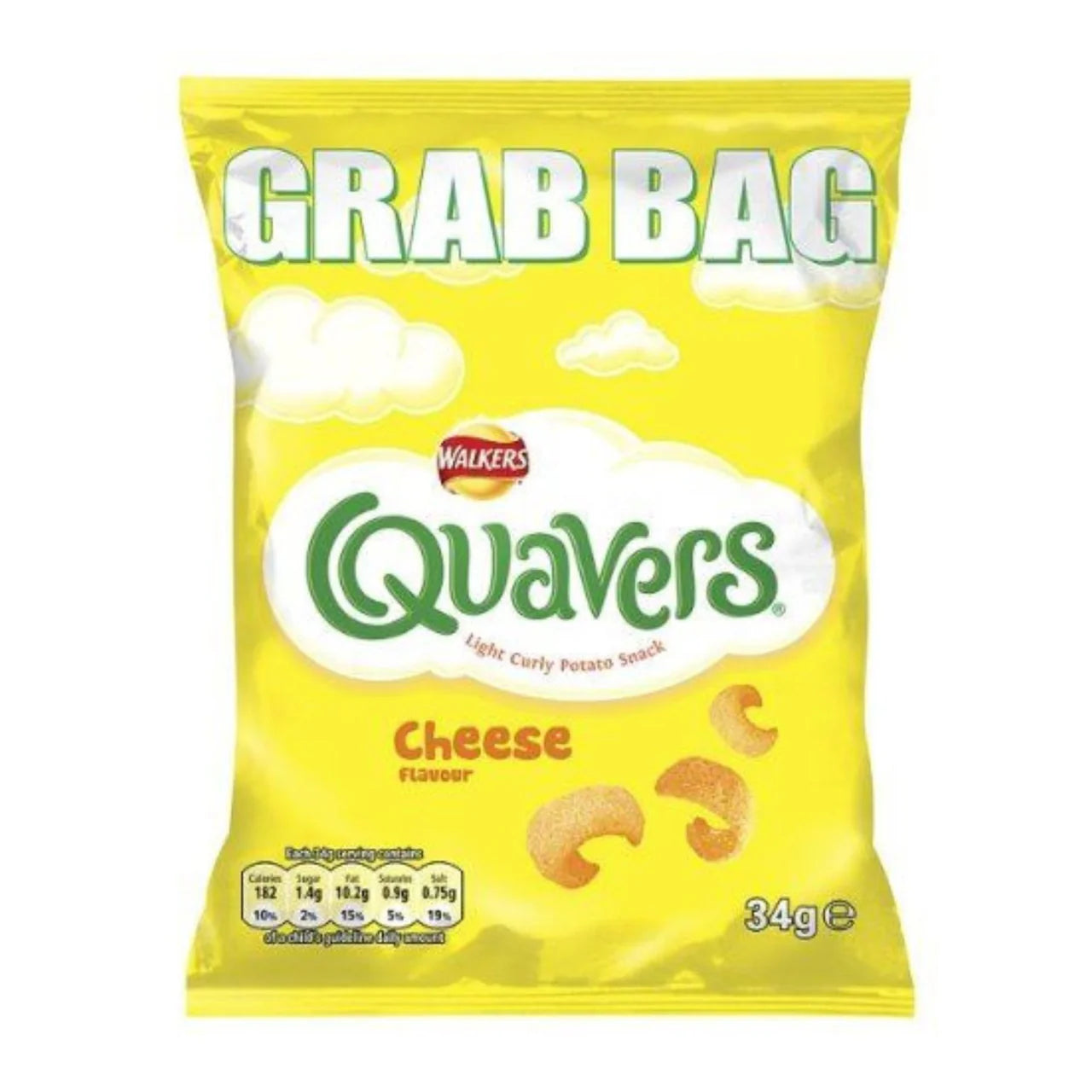 Walkers Grab Bag Quavers | 30 x 34g