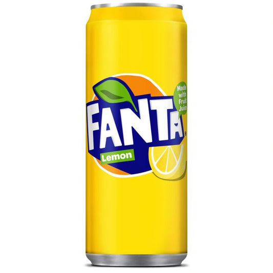 Fanta Lemon Slim Cans | 24 x 330ml