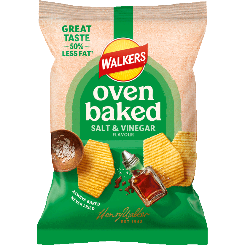 Walkers Baked Salt & Vinegar | 32 x 37.5g