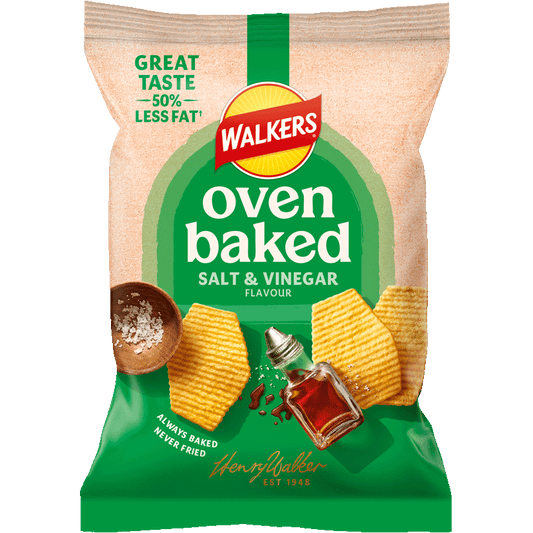 Walkers Baked Salt & Vinegar | 32 x 37.5g