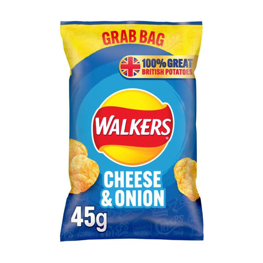 Walkers Grab Bag Cheese & Onion | 32 x 45g
